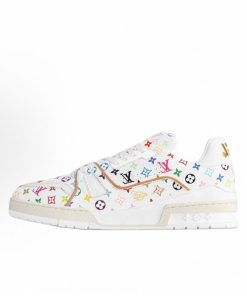 루이비통 x 무라카미 타카시 LV 트레이너 스니커즈 멀티컬러 화이트 1AHEKG